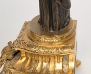 A pair of antique French bronze classical statues on fine ormolu bases, 19th century, ​​​​​​​39cm high - 5