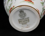 ROYAL WORCESTER antique English lidded urn with applied roses and floral decoration, 19th/20th century, ​​​​​​​made for the American market, factory mark to base, 17cm high - 3