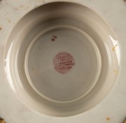 LOCHE & Co. WORCESTER antique English potpourri bowl with pierced porcelain lid, 19th century, red factory mark to base, ​​​​​​​12cm high, 18cm wide - 2