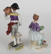 Two antique German porcelain statues, 19th century, ​​​​​​​15cm and 12.5cm high - 2