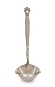 GEORG JENSEN "Acorn" pattern Danish silver ladle, 20th century, stamped "GEORG JENSEN, STERLING, DENMARK", 24cm high, 130 grams