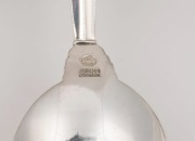 GEORG JENSEN "Acanthus" pattern Danish sterling silver cutlery set for six places, including original brochure and cloth bags, mid 20th century, (36 items) oval factory marks, 998 grams silver weight (not including knives) - 3