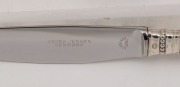 GEORG JENSEN "Acanthus" pattern Danish sterling silver cutlery set for six places, including original brochure and cloth bags, mid 20th century, (36 items) oval factory marks, 998 grams silver weight (not including knives) - 4