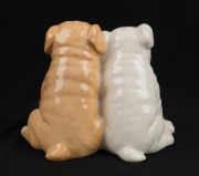 ROYAL DOULTON "The Bulldog Pups" special edition statue limited to 1,000 pieces, black factory mark to base, ​​​​​​​8cm high, 12cm wide - 2