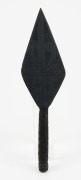 A Maori ceremonial wand, carved wood, New Zealand origin, 19th/20th century, 38cm long - 2