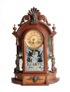 ANSONIA TRIUMPH: American mantle clock in full original condition. Height 61cm