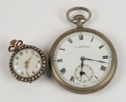 Antique carriage clock, pocket watch, table clock, and lady's watch, together with a large assorted lot of watch keys, 19th and 20th century, (qty) - 2