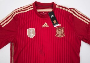 DAVID VILLA signed Spain 2010 football jersey (2010 World Cup champions).&nbsp;With ASM Certificate of Authenticity.