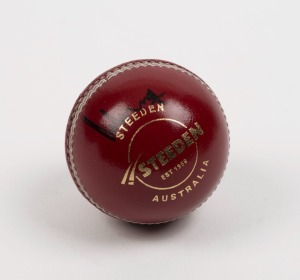 MUTTIAH MURALITHARAN, Sri Lanka: signed Steeden red cricket ball. With ASM Certificate of Authenticity.
