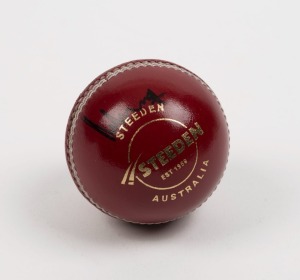 MUTTIAH MURALITHARAN, Sri Lanka:&nbsp;signed Steeden red cricket ball. With ASM Certificate of Authenticity.