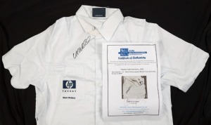 MARK WEBBER signed official F1 race shirt (2005) from his period with BMW. With ASM Certificate of Authenticity.