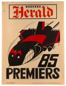 ESSENDON: 1985 original WEG Premiership poster. 67 x 50cm