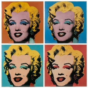 ANDY WARHOL (1928-1987), Marilyn Monroe, set of four colour prints, ​​​​​​​63 x 63cm overall each