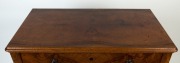 A Biedermeier antique walnut two door cabinet with single drawer, 19th century, 95cm high, 91cm wide, 48cm deep - 2