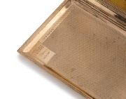 An Art Deco 9ct solid yellow gold cigarette case, circa 1920s, stamped "9, 375", ​​​​​​​13cm wide, 176 grams - 2