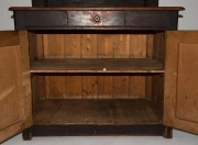 An antique pine chiffonier with shield doors and cotton reel handles, Barossa Valley, South Australia, 19th century,&nbsp; 152cm x 116cm x 69cm&nbsp; - 2
