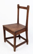 An antique folk art dining chair, eucalyptus, kauri pine and blackwood, Barossa Valley, South Australia, 19th century,&nbsp; 92cm high, 54cm wide, 40cm deep&nbsp; - 2