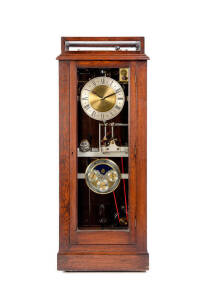 CLOCK by W.Simpson of Barnoldswick c1947 with Congreve rolling ball. Unusual homemade intricate time piece by unknown maker from the town of Barnoldswick which is famous for its Rolls Royce factory. This clock is most likely the work of one of the factori