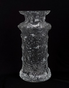 TIMO SARPANEVA Finnish art glass vase for Iittala, engraved "T.S.", 22cm high