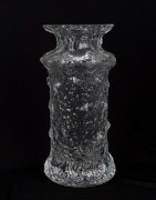 TIMO SARPANEVA Finnish art glass vase for Iittala, engraved "T.S.", 22cm high