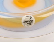 MURANO&nbsp;Murrina glass fruit bowl, bearing original label "Vetreria, La Murrina, Murano, Italy", 25cm diameter - 2