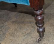 A Colonial Australian cedar easy chair with finely turned legs and scrolled arms, circa 1850,&nbsp; 62cm across the arms&nbsp; - 12