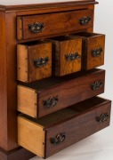 An antique Australian APPRENTICE chest of drawers, kauri pine. myrtle and blackwood, late 19th century, inscribed on reverse "Mrs P. Jackson, Sale", 52cm high, 44cm wide, 31cm deep - 3