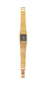 LOUIS ERARD: Lady's gold plated Swiss wristwatch.