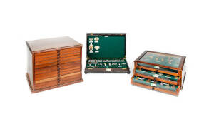 MILITARY MEDALS: Impressive collection assembled by the vendor over a period of 30 years, housed and notated in 3 collectors cabinets with more than 350 pieces: Highlights include WATERLOO 1815 Service medal, British MBE, OBE, medals for bravery & Disting