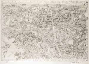 DEBORAH YOUNG (1957 - ), Magic Melbourne, lithograph&nbsp;62/1000, signed lower right, 101 x 129cm overall