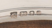 A pair of English sterling silver bottle coasters, made in London, mid 20th century, ​​​​​​​4cm high, 13.5cm diameter - 2