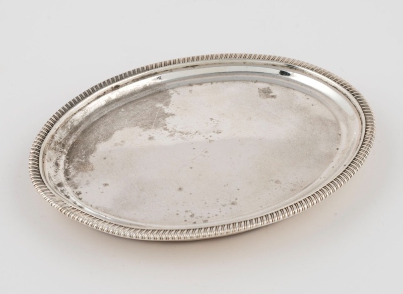 A Georgian silver teapot stand, 18th century, ​​​​​​​15.5cm wide