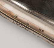 CHRISTOFLE French silver plated serving tray, early 20th century, 67cm across the handles - 2