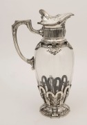 W.M.F. German silver plated claret jug, circa 1900, ​​​​​​​27cm high - 3