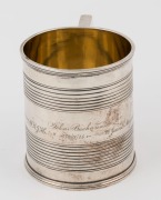 An antique Scottish silver mug with inscription, made in Edinburgh, circa 1814, ​​​​​​​8cm high, 206 grams - 2