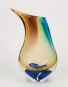 A Murano glass vase with blue sommerso&nbsp;base, ​​​​​​​30cm high - 2
