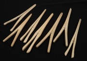 Seven assorted antique whale bone glove stretchers, early to mid 19th century,&nbsp; the largest 20cm long