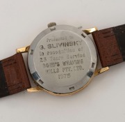 OMEGA "GENEVE" automatic wristwatch in rolled gold and stainless steel case with silver dial, date window and baton numerals, circa 1960, 3.8cm wide including crown - 3