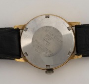 OMEGA "GENEVE" automatic wristwatch in rolled gold and stainless steel case with silver dial, date window and baton numerals, circa 1960, 3.8cm wide including crown - 3