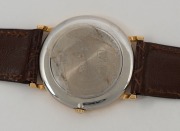 LONGINES wristwatch in rolled gold and stainless steel case with gold dial, circa 2000, with original brown leather band. Housed in original box with papers, 3.5cm wide including crown - 3