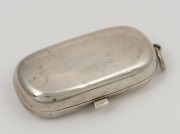 An antique sterling silver double sovereign case, made in Birmingham, circa 1894, ​​​​​​​6cm wide overall - 5