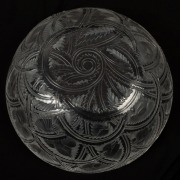 LALIQUE French art glass fruit bowl with bird motif, engraved "Lalique, France", 9.5cm high, 23.5cm diameter - 4