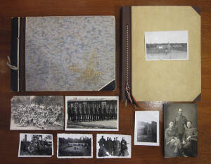 German WW2 military photographic archive housed in 2 albums plus a large group of loose photos. Some reproductions. 100+ items
