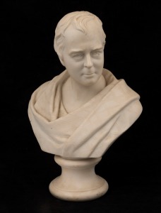 Antique bisque porcelain bust, 19th century, 26cm high