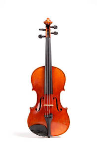 VIOLIN: Good quality German trade violin with bow & case. Label reads "Schuster & Co...1924".