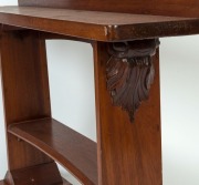 Australian hardwood bookshelves in the Art Deco style, 67cm high, 107cm wide, 22cm deep - 2