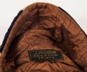 YMCA Rugby honour cap 1914, with sectioned top in blue and beige velvet, metallic thread monogram and date, matching tassel, maker's label to interior 'J.Pearson, 21 King St Arcade, Sydney'. Generally, in extremely fine condition. - 2