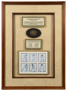 W. G. Grace visited Australia in 1873&ndash;74 as captain of "W.G. Grace's XI". An original vintage brass belt buckle, oval-shaped, with a title ribbon across the base "AUSTRALIA - W.G. GRACE'S - PLAYERS" above which is a central vignette head and shoulder port
