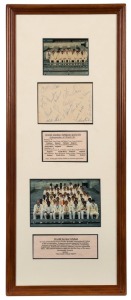 KERRY PACKER'S WORLD SERIES CRICKET 1977-78: An autograph sheet featuring the autographs of the WORLD XI, unusually accompanied by Packer's signature in the lower right corner. The World XI included Tony Greig, Majid Khan, Asif Iqbal, Mushtaq  Mohammad, I