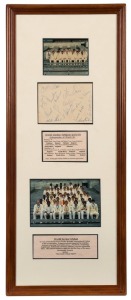 KERRY PACKER'S WORLD SERIES CRICKET 1977-78: An autograph sheet featuring the autographs of the WORLD XI, unusually accompanied by Packer's signature in the lower right corner. The World XI included Tony Greig, Majid Khan, Asif Iqbal, Mushtaq&nbsp; Mohammad, I